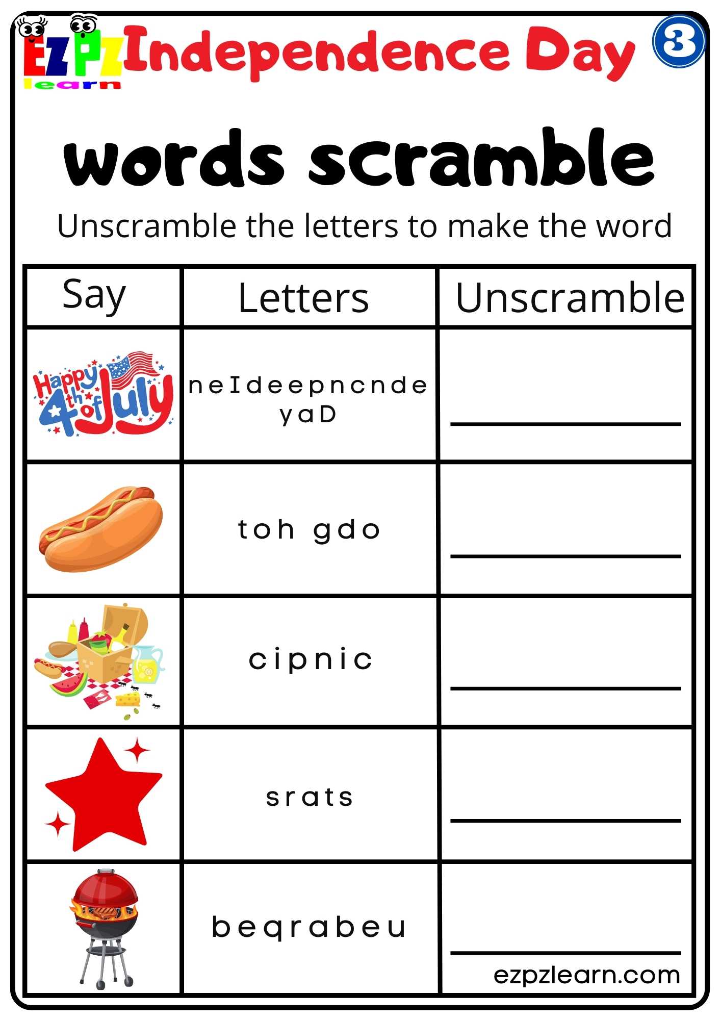 word-scramble-worksheet-for-independence-day-group-3-ezpzlearn